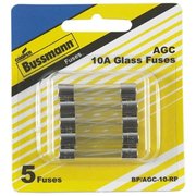 Eaton Bussmann Glass Fuse, 10A, 250V AC 160512